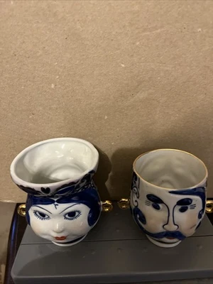 Jarrones tazas KARAS Y ODARKA URSS porcelana soviética Korosten Tregubova Foto 1 de 4