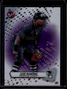 2023 Topps Pristine Refractor Purple #248 Jose Ramirez 37/99 Cleveland Guardians - Bild 1 von 2