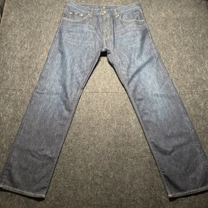 Hugo Boss Indigo Blue Maine Regular Fit Jeans Men Sz 36x32 Premium Denim Rare Nw - Picture 1 of 20
