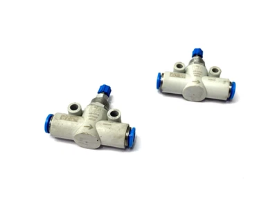 Festo GR-QS-6 One-Way Flow Control Valve Fitting 6mm Tube O.D. 193969 LOT OF 2 - Image 1 of 4