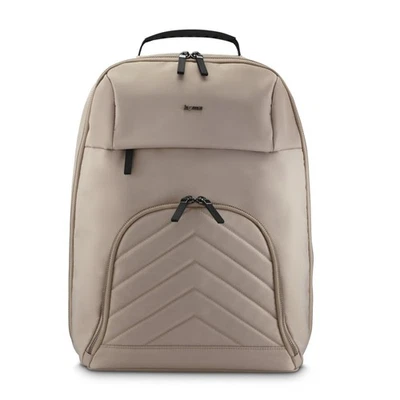 Hama Rucksack Laptop Notebook 16,2 Zoll m. Tablet Fach Damen Herren Arbeit Beige - Bild 1 von 4