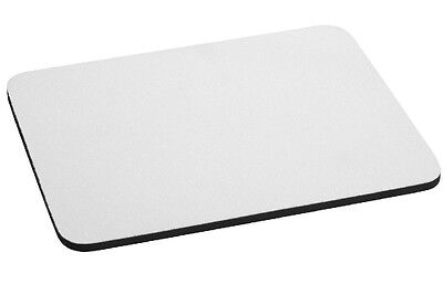 5mm Very Thick, Top Quality RECTANGLE WHITE MOUSE MAT Blank Sublimation • 6.99£