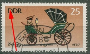 RDA 1976 Carruajes históricos con defecto de placa 2149 F 15 con desvalorización masiva - Imagen 1 de 1