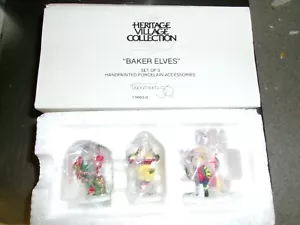 DEPARTMENT 56 Heritage Village Zubehör 3er Set BAKER ELVES 56030 6 - Bild 1 von 1