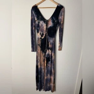 Dark Fairy Tie Dye Corset Front Romper Size Large Whimsigoth Festival Cosplay - Picture 1 of 9