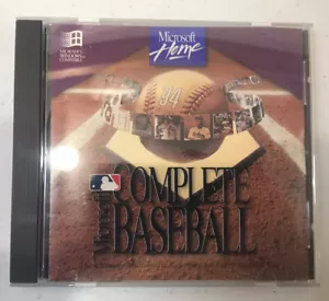 Microsoft Home COMPLETE BASEBALL CD-ROM PC Windows 1994 Edition - Picture 1 of 3