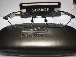 GEORGE EYEGLASS FRAMES Style SLOANE Sz. 46-19-135 in BLUE Free UNGER CASE - Picture 1 of 1