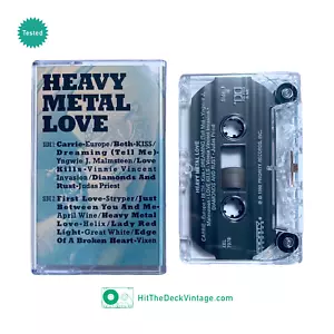 HEAVY METAL LOVE Compilation Cassette Tape (1990) Europe KISS Vixen Helix Priest - Picture 1 of 2