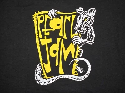 NWOT Pearl Jam 2023 Gigaton US Tour Concert Shirt Rats Mens Large Black - Image 1 of 4