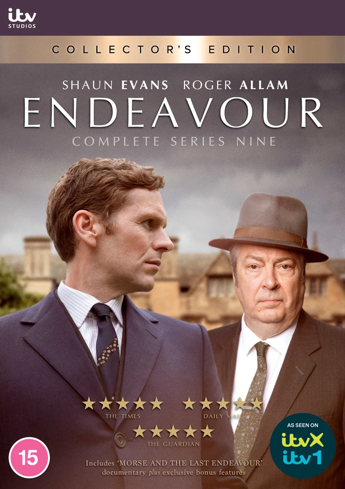 Endeavour: Series 9 (With Documentary) [15] DVD Box Set - Image 1 of 1