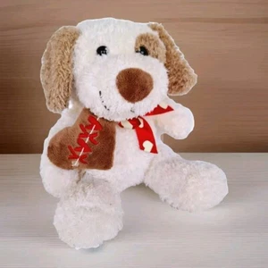 Dan Dee Collectors Choice Dog Plush 12 Inch XOXO Heart Beige Tan Stuffed Animal - Picture 1 of 9