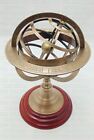 Nautical Collectible Home Table Décor Sphere Globe Solid Brass Armillary Zodiac