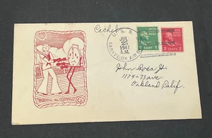 1941 USS SARATOGA AIR GROUP NAVAL WWII PATRIOTIC CACHET UNLISTED! AA CHRISTENSEN - Picture 1 of 2