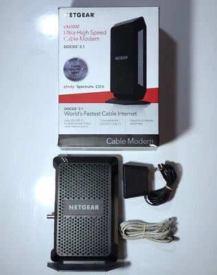 Netgear Cable Modem CM1000 DOCSIS 3.1 Ultra-High Speed 1Gbps Upgraded AC Adapter - Image 1 of 4