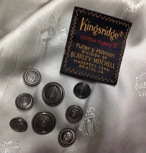 KINGSRIDGE METALL ERSATZ BLAZER KNÖPFE WATERBURY BUTTON COMPANY SET #2026 - Bild 1 von 1