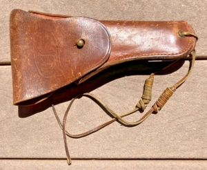 Signed WWII US Army M3 Leather Holster Colt M1911 .45acp Pistol - BOYT - Picture 1 of 7