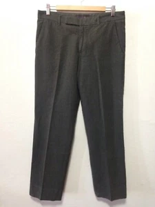 ETRO Größe 34 x 29 GRÜN Herringbone Baumwolle/Wolle Reißverschluss Fliege Anzughose I30 - Bild 1 von 10
