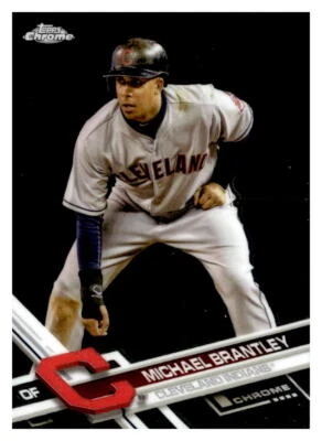 2017 Topps Chrome #165 Michael Brantley   - FREE SHIPPING - Image 1 of 2