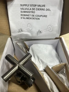 Delta DT022201-KS Angled Supply Stop Valve in Black Stainless - Picture 1 of 2