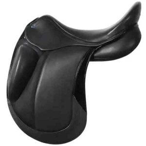 New Dressage Leather Monoflap Saddle, Size 14"15"16"17"18" - Picture 1 of 7