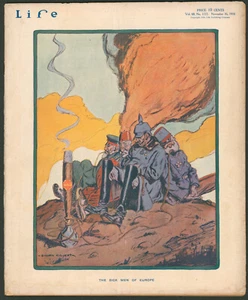 Life Magazine November 16 1916 WWI Men of Europe~Otho Cushing Art~Male Boxing Ad - Picture 1 of 9