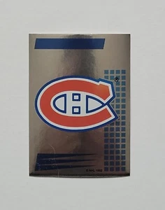 1992-93 Panini Hockey Sticker #146 Montreal Canadiens Logo - Picture 1 of 2