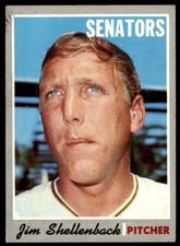 1970 Topps #389 Jim Shellenback VG-EX Washington Senators