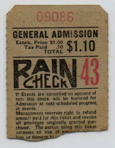 Oct 12, 1951 Thompson Speedway Nascar Grand National Series Race Ticket Stub - Picture 1 of 2