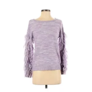 Maglione NY & Co viola con frange nuovo con etichetta piccolo - Foto 1 di 10