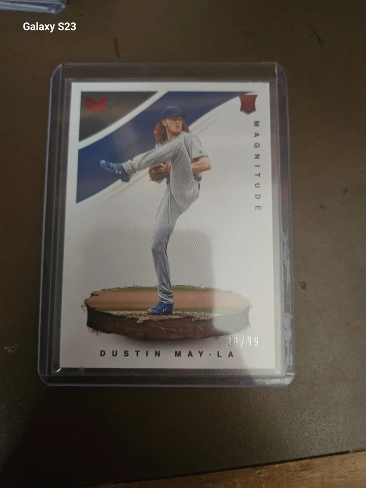 2020 Panini Chronicles - Magnitude Red #17 Dustin May /99 (RC) - Image 1 of 4