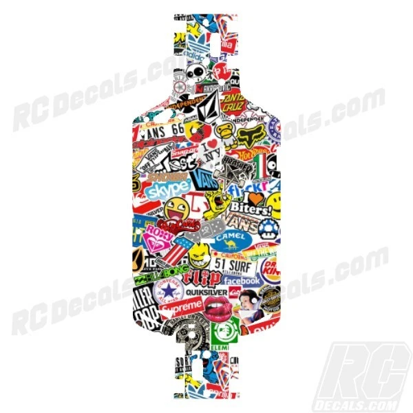 Arrma1/10 GRANITE 4WD V3 MEGA 550 Chassis Protector Toon Sticker Bomb #ARA320607 - Image 1 of 1