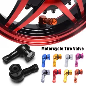 1PC Motorcycle Rim Elbow 90 Degree Angle Valve Wheel Tire Tubeless Valve Stems - Picture 1 of 12