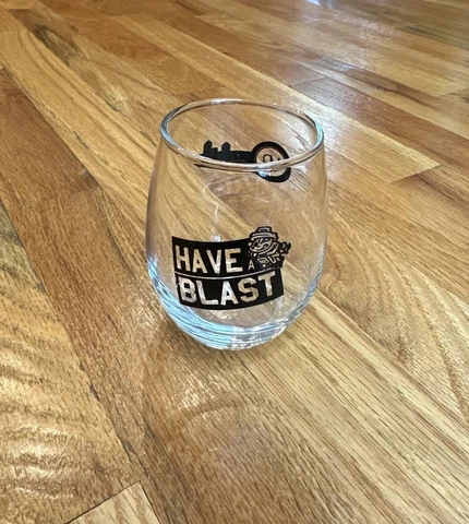 Rocket City Trash Pandas Mini Clear Wine Drink Glass Minor League Baseball AL Cover