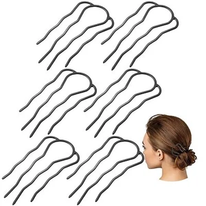 6Pcs Hair Fork Clip Side Hair Comb 4 Prong Hair Updo Bun Hairpin Grips for Women - Picture 1 of 15