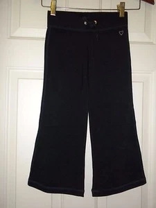 Girls XS 4 5 Gapkids Gap Kids Navy Blue Knit Pants elastic waist 19" inseam New - Picture 1 of 4