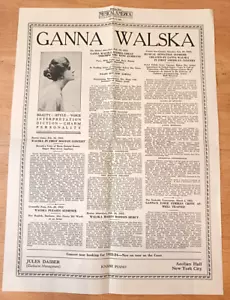 OPERA TRACT PUBLICITE TOURNEE AMERICAINE DE LA CANTATRICE GANNA WALSKA 1923/24 - Picture 1 of 3