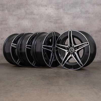 Mercedes Benz EQC AMG Felgen 19 Zoll N293 A2934011500 A2934011600 schwarz NEU - Bild 1 von 4