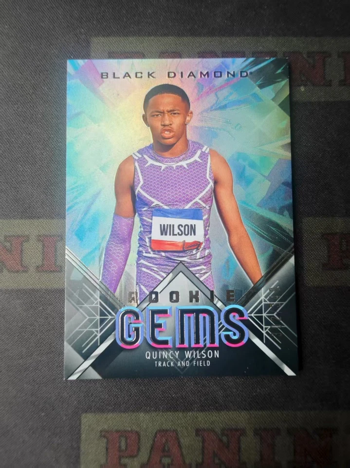 2025 Upper Deck Goodwin Champions Black Diamond Rookie Gems Quincy Wilson /349 - Image 1 of 1