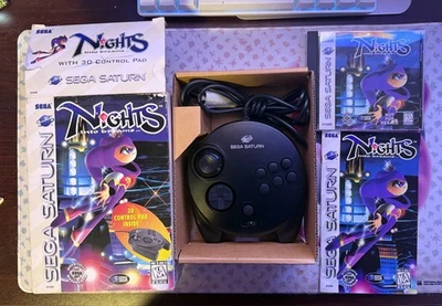 Paquete completo de almohadilla de control 3D Nights Into Dreams en caja - Sega Saturn Foto 1 de 4