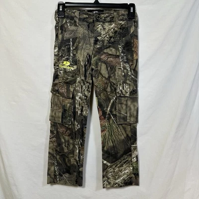 Calça cargo camuflada Mossy Oak masculina pequena 6/7 caça ao ar livre rompimento veado rural - Imagem 1 de 4