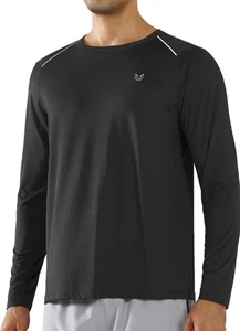 NORTHYARD Herren Langarm Laufshirt schnelltrocknend sportlich XL - Bild 1 von 5