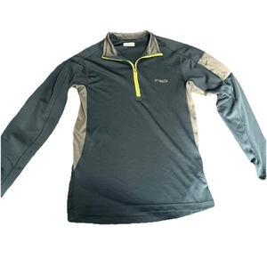 Columbia Uomo Verde Titanio Omni-WickSpectre Ridge Mezza Zip Tech Taglia Media - Foto 1 di 13