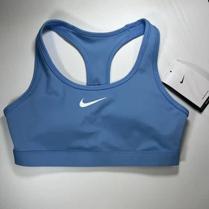Sujetador deportivo Nike Swoosh para mujer pequeño azul Dri-FIT entrenamiento atlético DX6821-412 - Imagen 1 de 4