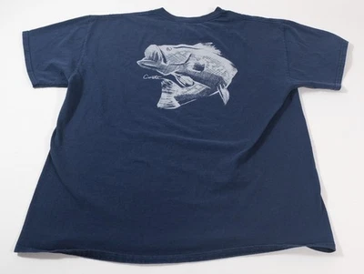 Costa Del Mar Men's Blue Fish Graphic T-shirt Size XL - Image 1 of 4