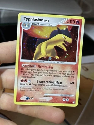 HOLOBLEED Typhlosion 16/123 Mysterious Treasures 2007 Holo Rare Pokémon Card TCG - Image 1 of 4