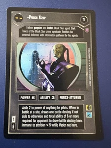 Star Wars CCG Reflections II Prince Xizor Rare Powerful Staple PWE Tracking - Picture 1 of 1