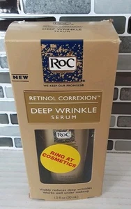 RoC Retinol Correxion Deep Wrinkle Anti-Aging Facial Serum - 1 fl oz New in Box - Picture 1 of 4