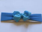BABY/TODDLER/GIRL WIDE HAIR HEAD BAND RIBBON BOW NEW
