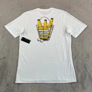 Travis Mathew X Corona Premier T Shirt Men Medium White Golf Short Sleeve NWT - Picture 1 of 8