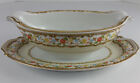Adline China Occupied Japan Gravy Boat with Attached Underplate